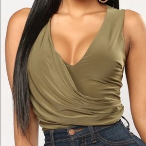 Fashion Nova V Neck Bodysuit